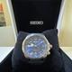 Seiko Prospex Mens Alpinist GMT Blue Dial Blue Strap Watch SPB377