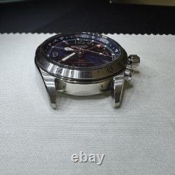 Seiko Prospex Mens Alpinist GMT Blue Dial Blue Strap Watch SPB377