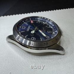 Seiko Prospex Mens Alpinist GMT Blue Dial Blue Strap Watch SPB377