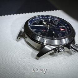 Seiko Prospex Mens Alpinist GMT Blue Dial Blue Strap Watch SPB377