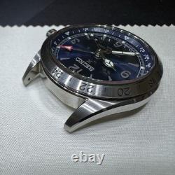 Seiko Prospex Mens Alpinist GMT Blue Dial Blue Strap Watch SPB377