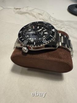 Seiko Prospex SPB838 1968 MINT Stainless Steel Black Dial GMT Watch