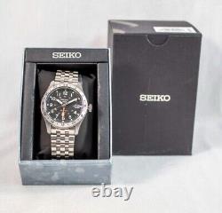 Seiko SSK023 5Sports Field GMT Automatic Men's Watch SS/Black Dial