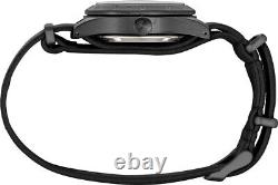 Seiko SSK025 5 Sports Field GMT 39mm Watch Black Dial and Leather Band