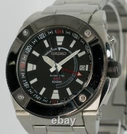 Seiko SUN007 5M65 Kinetic GMT 100M Black Dial New Capacitor Offers Welcome