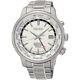 Seiko SUN067P1 Kinetic GMT World Time 100m Watch 5M85 Stainless Steel