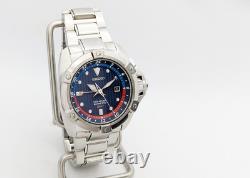 Seiko Velatura SUN011P1 Kinetic GMT Blue Dial Sapphire New Capacitor & Box