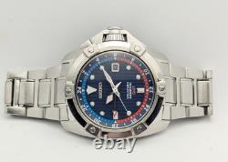 Seiko Velatura SUN011P1 Kinetic GMT Blue Dial Sapphire New Capacitor & Box
