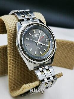 Seiko Watch Gmt Rare 6117-6019 Working world Time