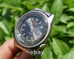 Seiko Watch Gmt Rare 6117-6019 Working world Time