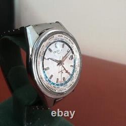 Seiko World Time 6117-6010 1960's GMT Automatic Original Bracelet Men's Watch