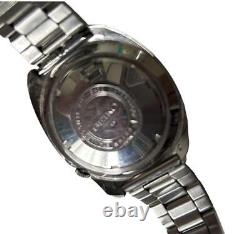Seiko World Time 6117-6400 GMT Stainless Steel Date Automatic Mens Watch Auth