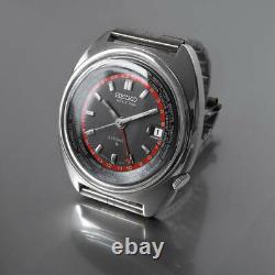 Seiko World Time 6117-6400 Vintage GMT 3rd Stainless Steel Automatic Mens Watch