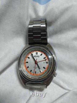 Seiko World Time 6117-6400 Vintage Overhaul GMT Silver Automatic Mens Watch