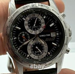 Seiko World Time ANA Collaboration Watch 5T82-0AH0 Quartz GMT Unisex