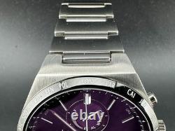 Seiko World Time Solar Men's Chronograph Alarm Black 41mm Quartz Watch V195-0AE0