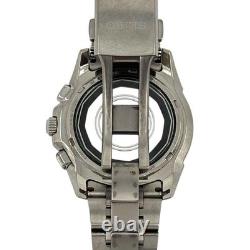 Seiko World Time Watch Titanium Solar 7B25 0AC0 GMT 41mm Unisex wrist 19cm