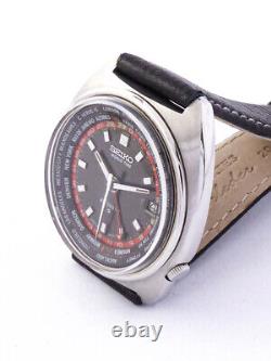 Seiko World Time pilot wristwatch GMT