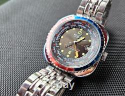 Sicura 23 Jewels Globetrotter GMT Superwaterresistant manual wind