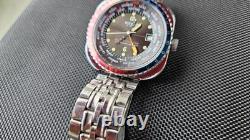 Sicura 23 Jewels Globetrotter GMT Superwaterresistant manual wind