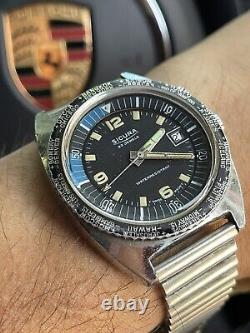 Sicura (breitling Current Owner Former Name) Gmt Worldtime Diver. Good Working