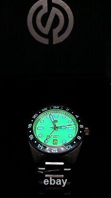 Signum Cuda GMT Ti Green Fully Lumed Dial