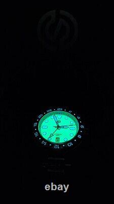 Signum Cuda GMT Ti Green Fully Lumed Dial