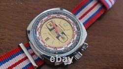 Skin Diver AVYSTYLE World TIME GMT COMPRESSOR Vintage French Watch RARE 1970s