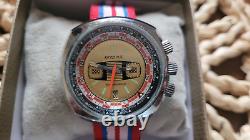 Skin Diver AVYSTYLE World TIME GMT COMPRESSOR Vintage French Watch RARE 1970s