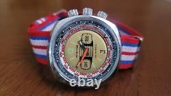 Skin Diver AVYSTYLE World TIME GMT COMPRESSOR Vintage French Watch RARE 1970s