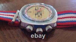 Skin Diver AVYSTYLE World TIME GMT COMPRESSOR Vintage French Watch RARE 1970s