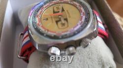 Skin Diver AVYSTYLE World TIME GMT COMPRESSOR Vintage French Watch RARE 1970s