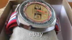 Skin Diver AVYSTYLE World TIME GMT COMPRESSOR Vintage French Watch RARE 1970s
