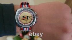 Skin Diver AVYSTYLE World TIME GMT COMPRESSOR Vintage French Watch RARE 1970s