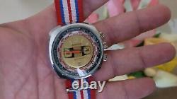 Skin Diver AVYSTYLE World TIME GMT COMPRESSOR Vintage French Watch RARE 1970s