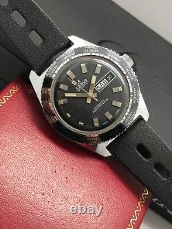 Skin Diver Brietling By Sorna Gmt World Time Automatic Watch Swiss 25 Jewels 70s