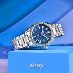 Sky Blue GMT Automatic Watch 100M Waterproof Stainless Steel for All