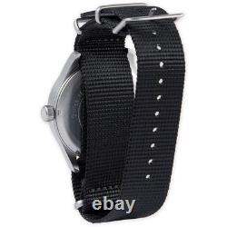 Smith & Bradley Springfield GMT FDE Dial FDE Markers Brushed SS Case Black NATO
