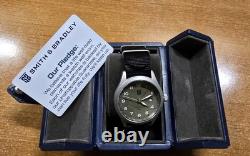 Smith & Bradley Springfield GMT FDE Dial FDE Markers Brushed SS Case Black NATO