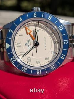 Smiths PRS-58 Traveller GMT Vintage White Excellent Condition Full Kit