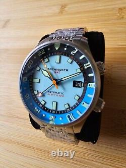 Spinnaker Bradner GMT Sapphire Crystal Blue Dial Men's Watch SP-5121-CC