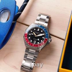 Spinnaker Dumas GMT Automatic Blue & Red / Stainless Steel Black Dial Stainle