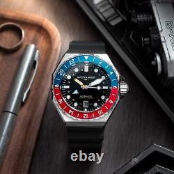 Spinnaker Dumas GMT Automatic Blue & Red / Stainless Steel Black Dial Stainle