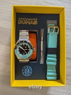 Spinnaker Dumas GMT Automatic Dark Turquoise Black Dial Watch SP-5119-33