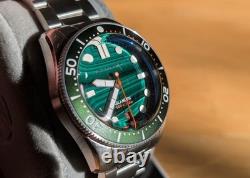 Spinnaker x Islander Croft Automatic Limited Edition Malachite Dial 150m Diver