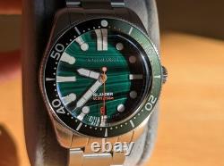 Spinnaker x Islander Croft Automatic Limited Edition Malachite Dial 150m Diver