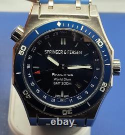 Springer&fersen Rangiroa World Diver Gmt 300m Automatic Mens 44mm