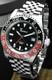 Squale 1545 30 Atmos BLACK / RED COKE GMT Ceramica Ceramic Watch VERY GOOD