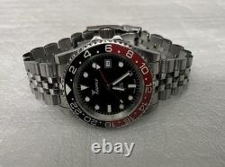 Squale 1545 30 Atmos BLACK / RED COKE GMT Ceramica Ceramic Watch VERY GOOD