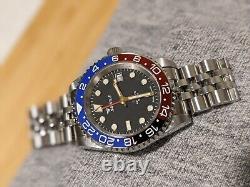 Squale 1545 30 Atmos BLUE/RED Pepsi GMT Ceramica Watch 40mm